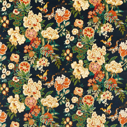 Midnight/Apricot - Emperor Peony By Sanderson || Material World
