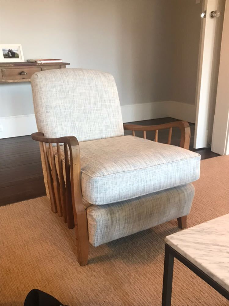 Reupholstered Armchair