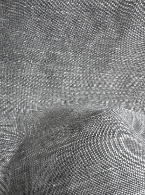 Charcoal - Belgium Linen By Slender Morris Furnishings || Material World