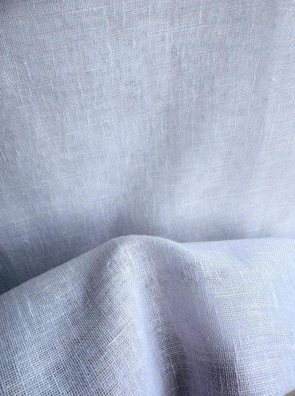 White - Belgium Linen By Slender Morris Furnishings || Material World