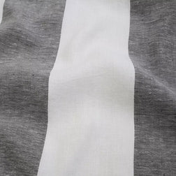 Charcoal - Coast Stripe By Unique Fabrics || Material World