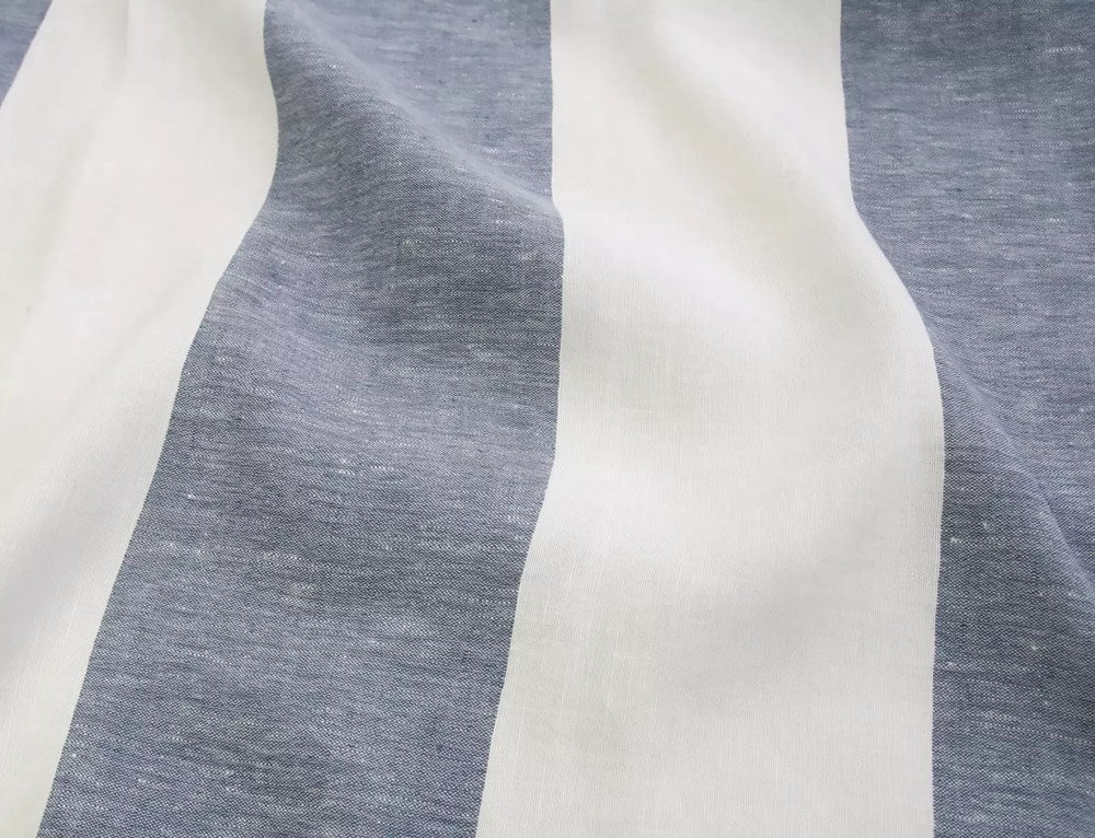Denim - Coast Stripe By Unique Fabrics || Material World