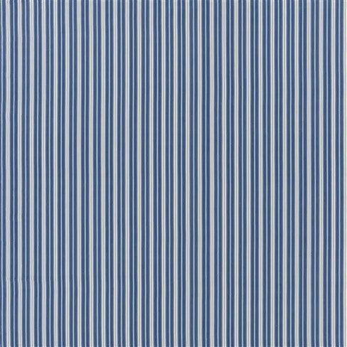 Indigo - Conduit Stripe By Designer's Guild || Material World