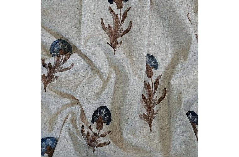 Indigo - Dandelion Embroidery By Laura Ashley || Material World