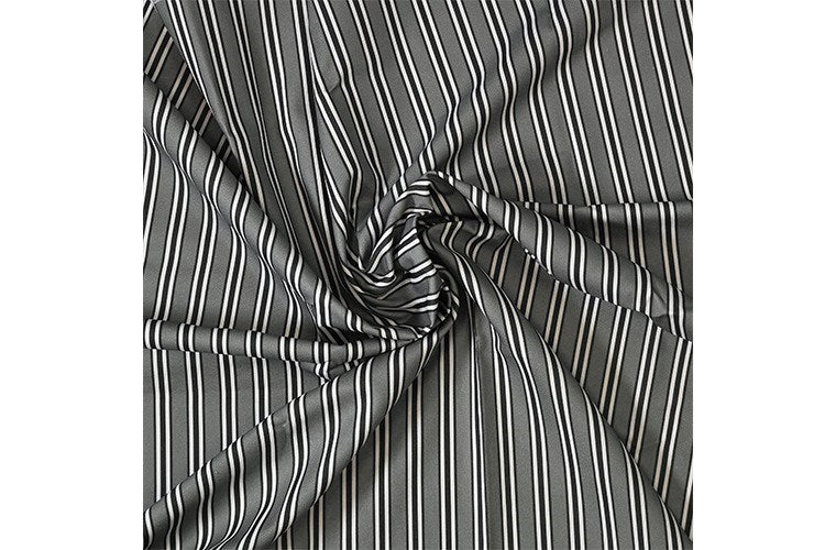Charcoal - Farnworth Stripe By Laura Ashley || Material World