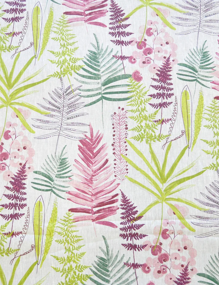 Pink - Fernery By Raffles Textiles || Material World