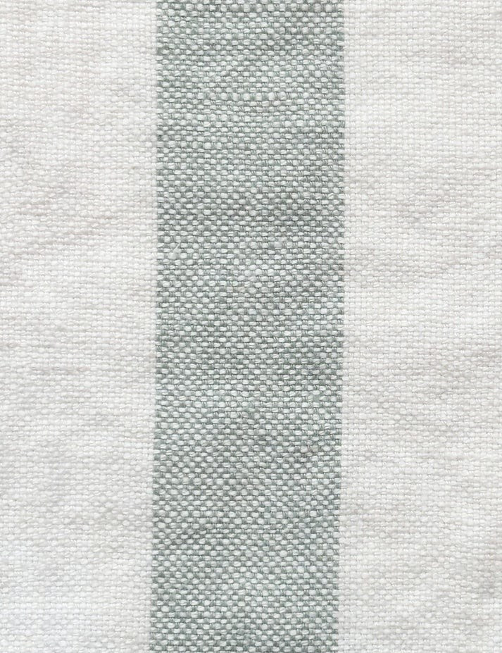Cactus/Ecru - Hampton Stripe By Raffles Textiles || Material World