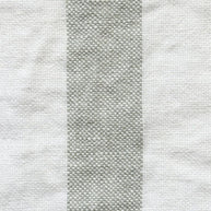 Thyme/Ecru - Hampton Stripe By Raffles Textiles || Material World