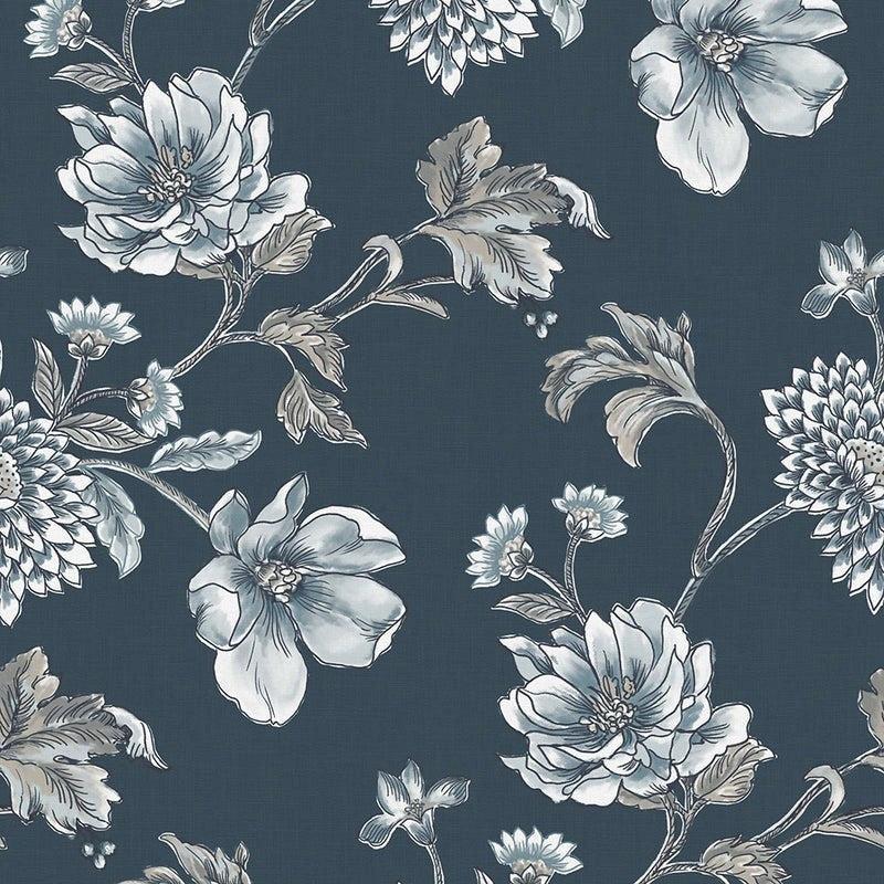 Navy - Laurel By Wortley || Material World