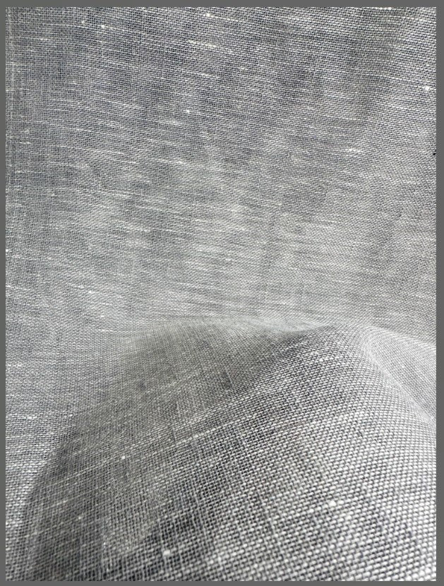 Ash - LuxLinenSheer By Slender Morris Furnishings || Material World