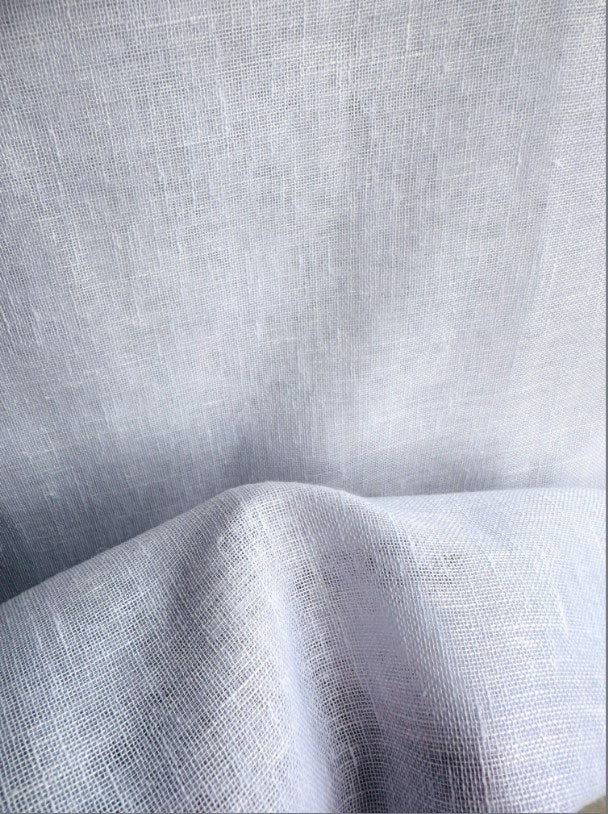 Cement - LuxLinenSheer By Slender Morris Furnishings || Material World