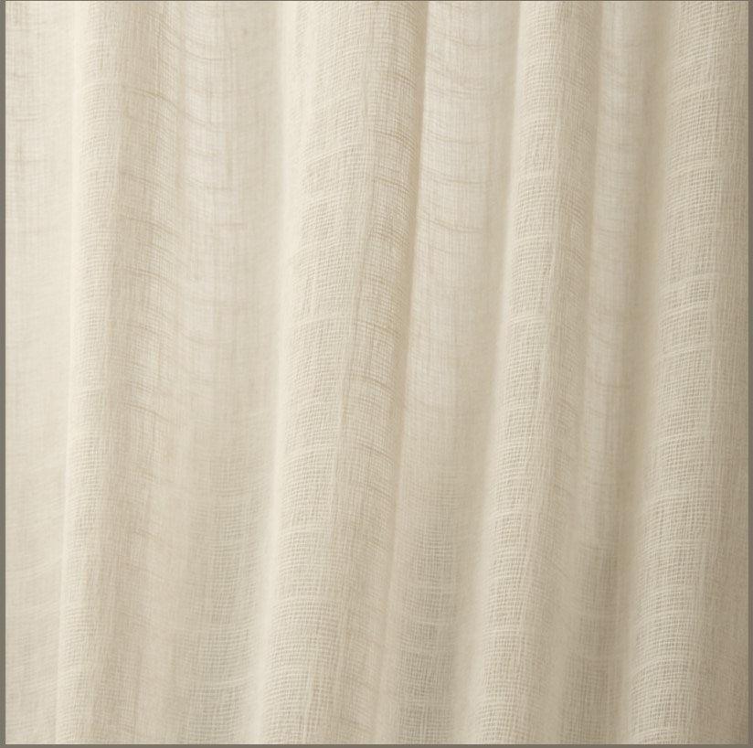 Stone - LuxLinenSheer By Slender Morris Furnishings || Material World