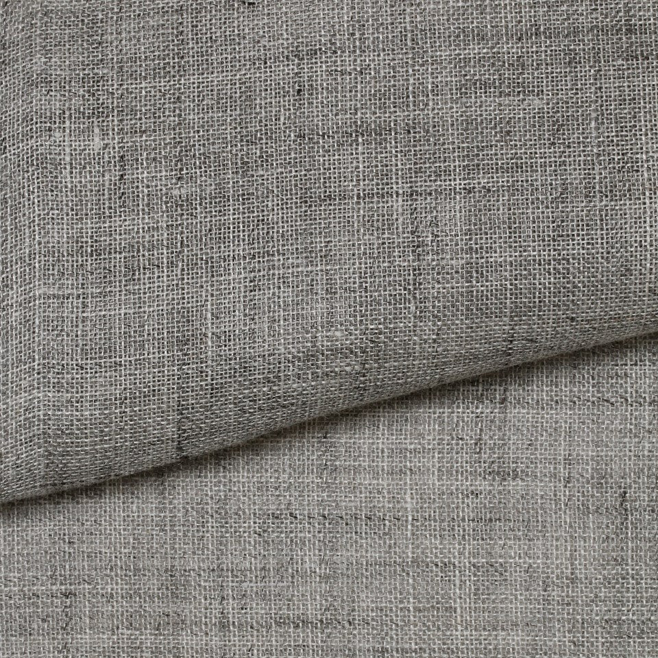 Granite - Melange Linen Sheer By Westbury || Material World