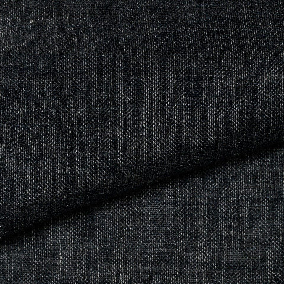 Onyx - Melange Linen Sheer By Westbury || Material World