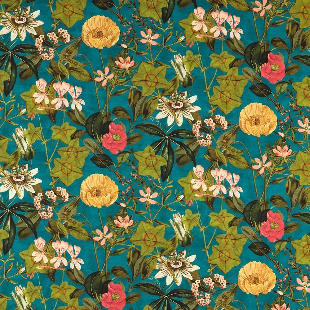 Kingfisher - Passiflora Outdoor By Clarke & Clarke || Material World