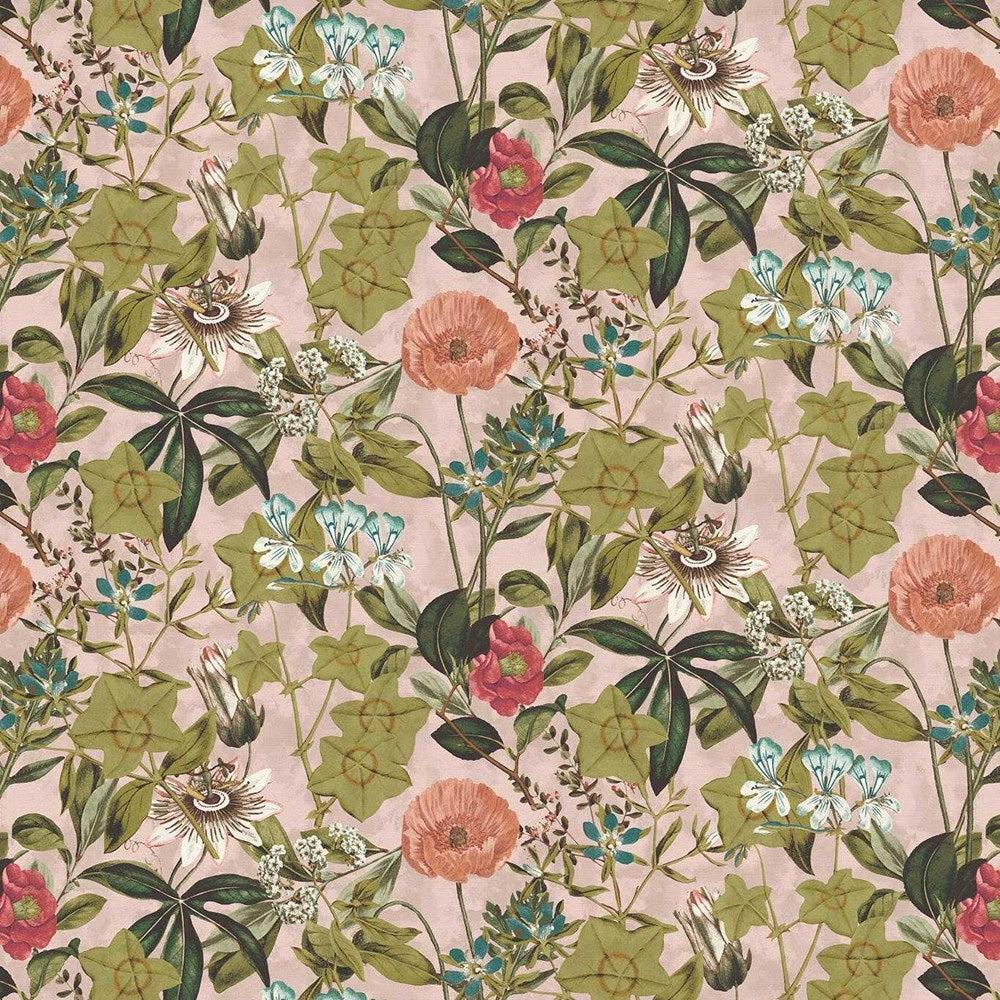 Blush - Passiflora Velvet By Clarke & Clarke || Material World