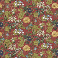 Rouge - Passiflora Velvet By Clarke & Clarke || Material World