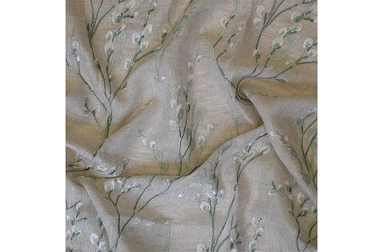 Duck Egg - Pussy Willow Sheer By Laura Ashley || Material World