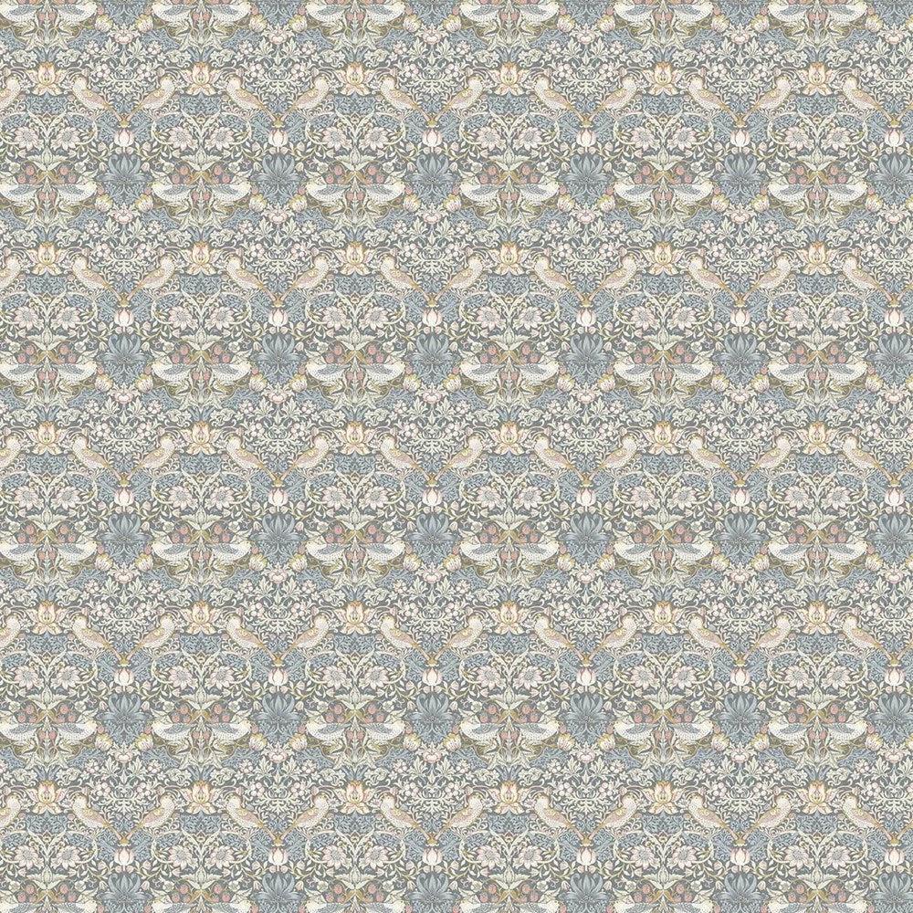 Slate/Blush F1678/02 - Strawberry Thief By Clarke & Clarke || Material World