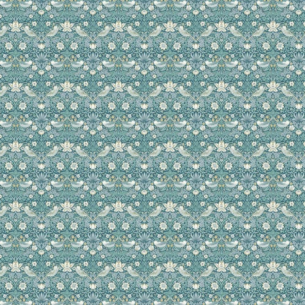 Teal F1678/01 - Strawberry Thief By Clarke & Clarke || Material World