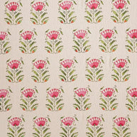 Green - Suzani Flower By James Malone Fabrics || Material World