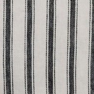 Black - Ticking Stripe By Raffles Textiles || Material World