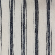 Navy - Ticking Stripe By Raffles Textiles || Material World