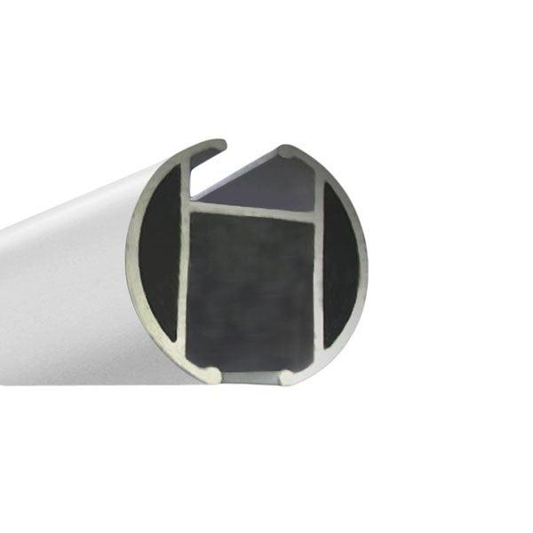 Matt Silver - 28mm Tubeslider Curtain Rod By Curtrax By Curtrax || Material World