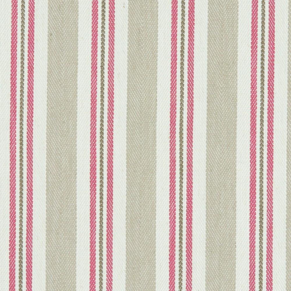 Raspberry/Linen - Alderton By Clarke & Clarke || Material World