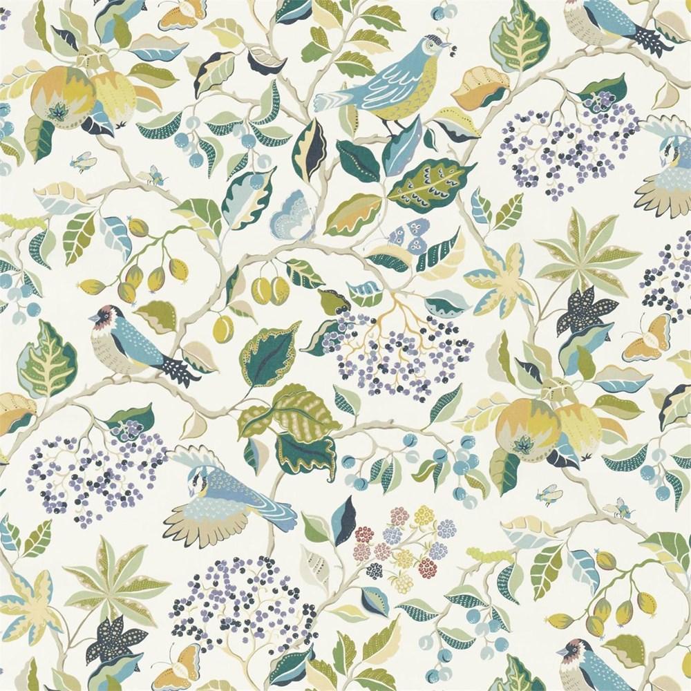 Southwold Blue - Birds & Berries By Sanderson || Material World