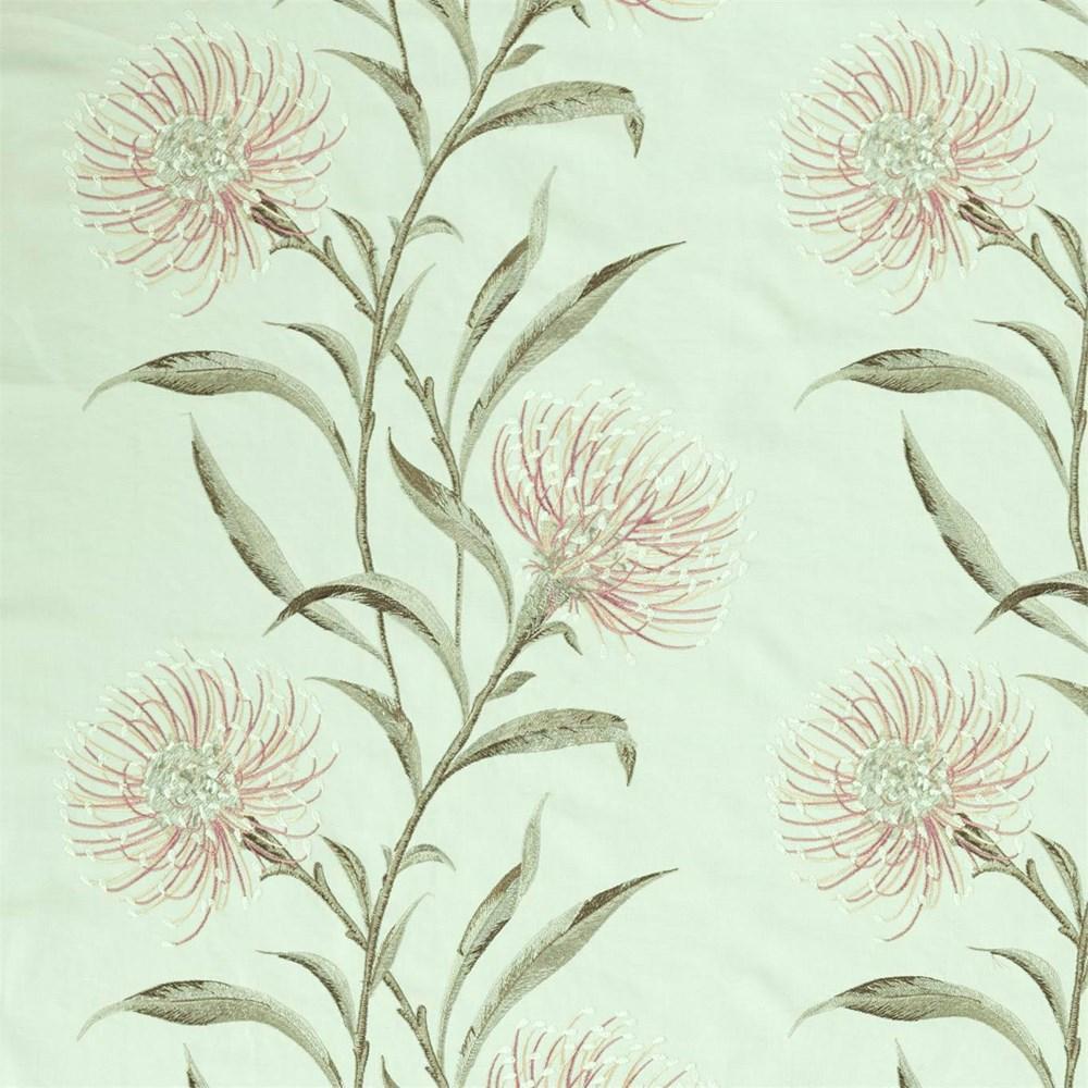 Silver Mint - Catherinae Embroidery By Sanderson || Material World