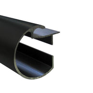 Satin Black - Decotrac Plain Curtain Rod By Curtrax Plain By Curtrax || Material World