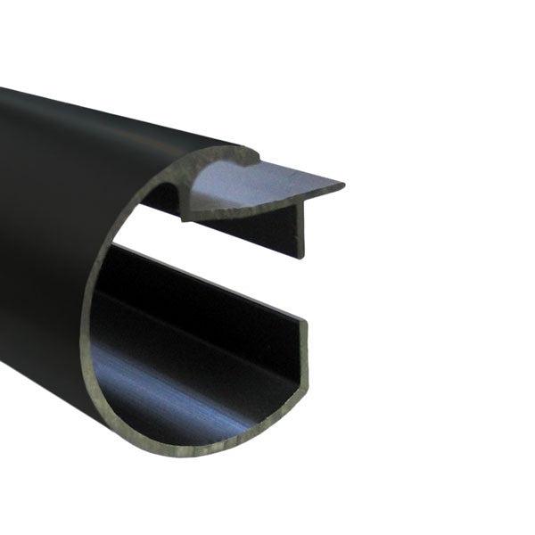 Satin Black - Decotrac Plain Curtain Rod By Curtrax Plain By Curtrax || Material World