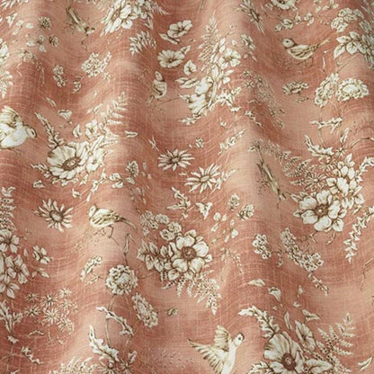 Coral - Finch Toile By Slender Morris || Material World