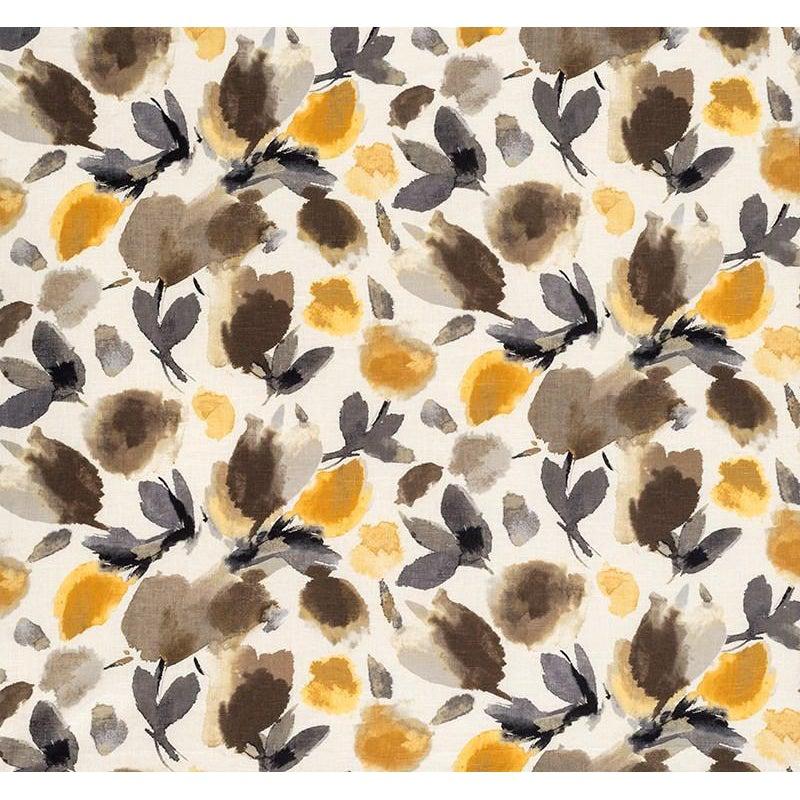Golden - Flower Burst By James Dunlop Textiles || Material World