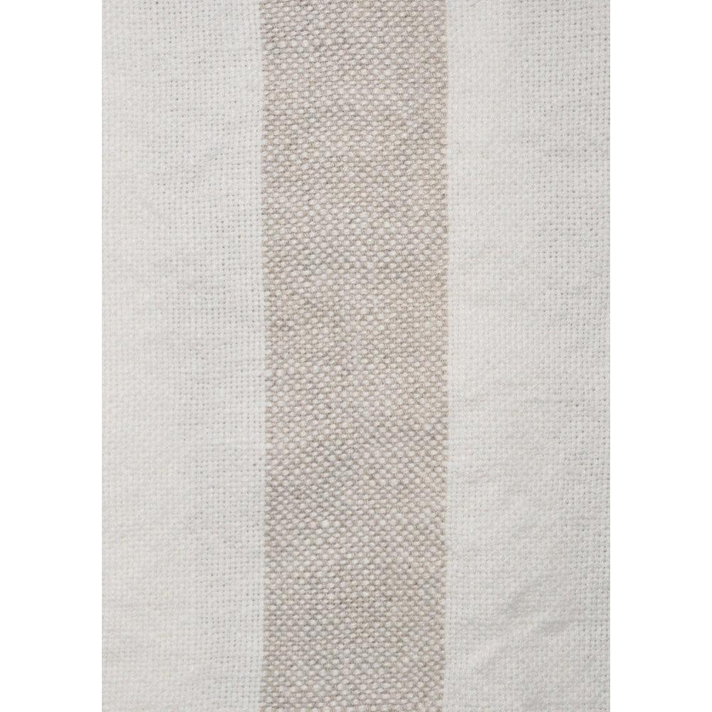Natural/white - Hampton Stripe By Raffles Textiles || Material World