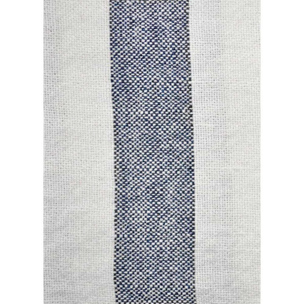 Navy/white - Hampton Stripe By Raffles Textiles || Material World