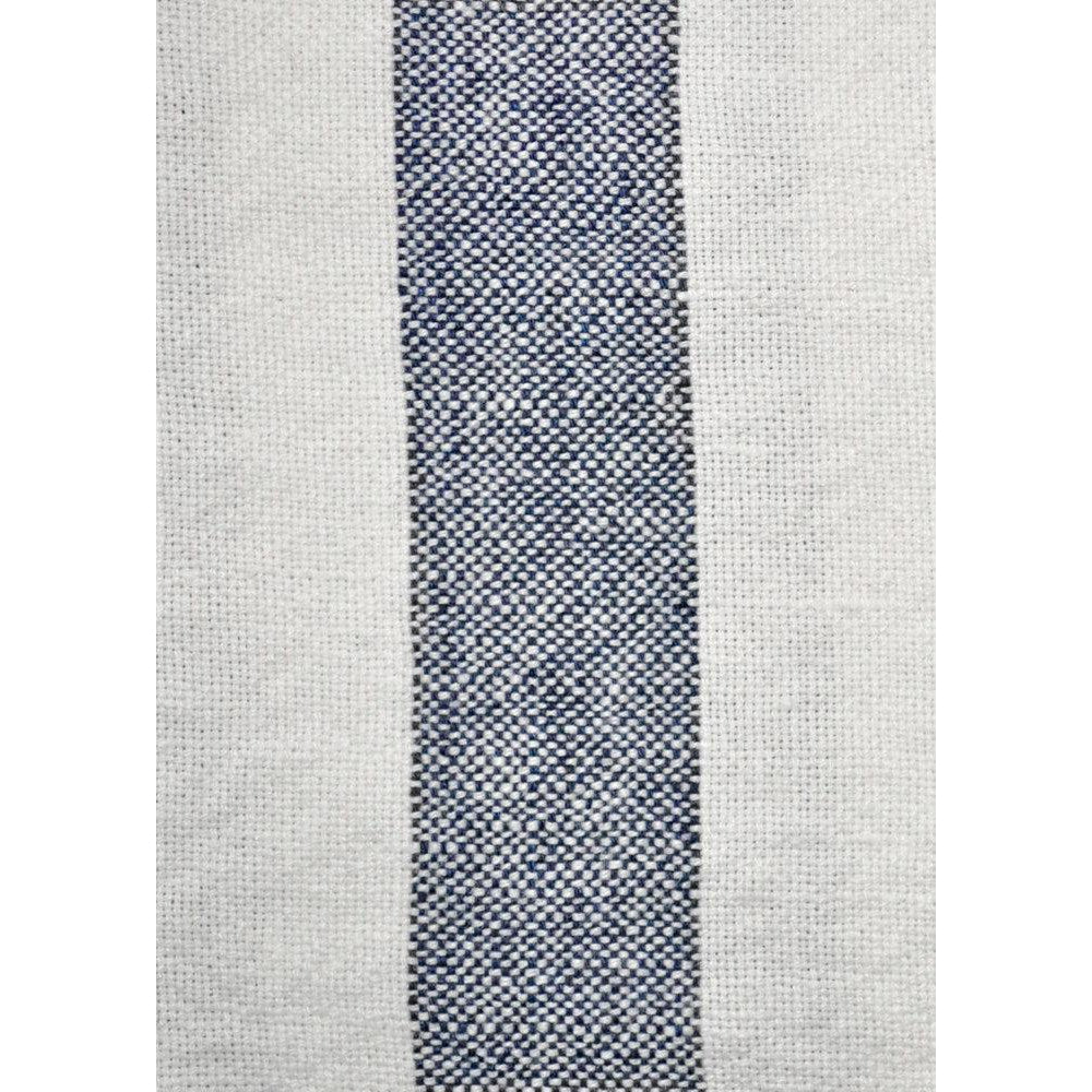 Navy/white - Hampton Stripe By Raffles Textiles || Material World