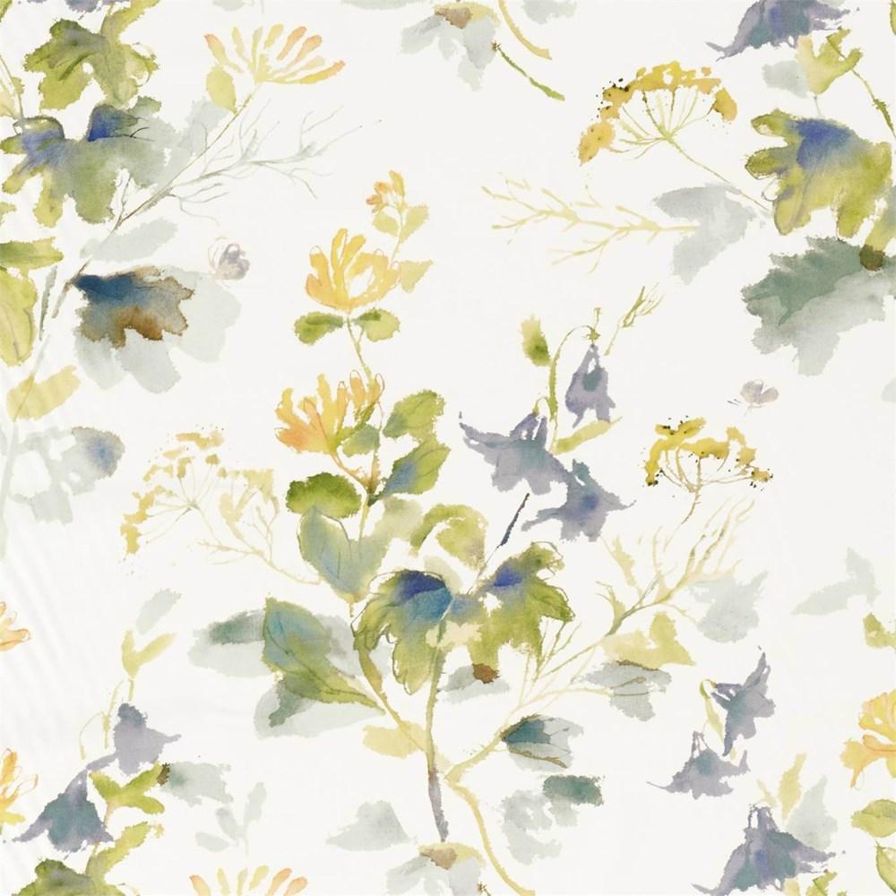 Anise/Slate - Honey Flowers By Sanderson || Material World