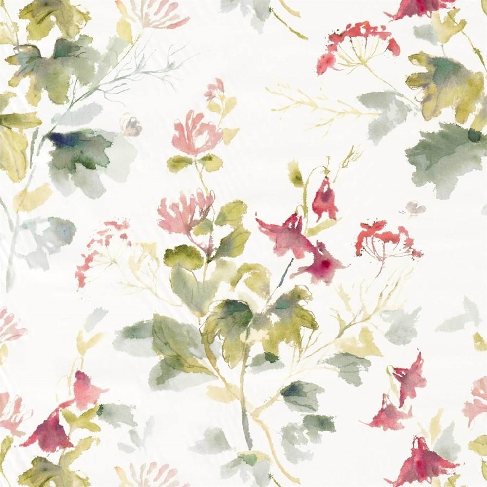 Fuchsia/Rose - Honey Flowers By Sanderson || Material World