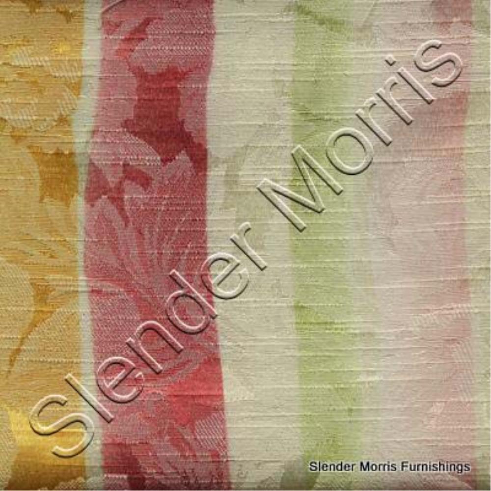 Cream/Pink - Lillypond Stripe By Slender Morris || Material World