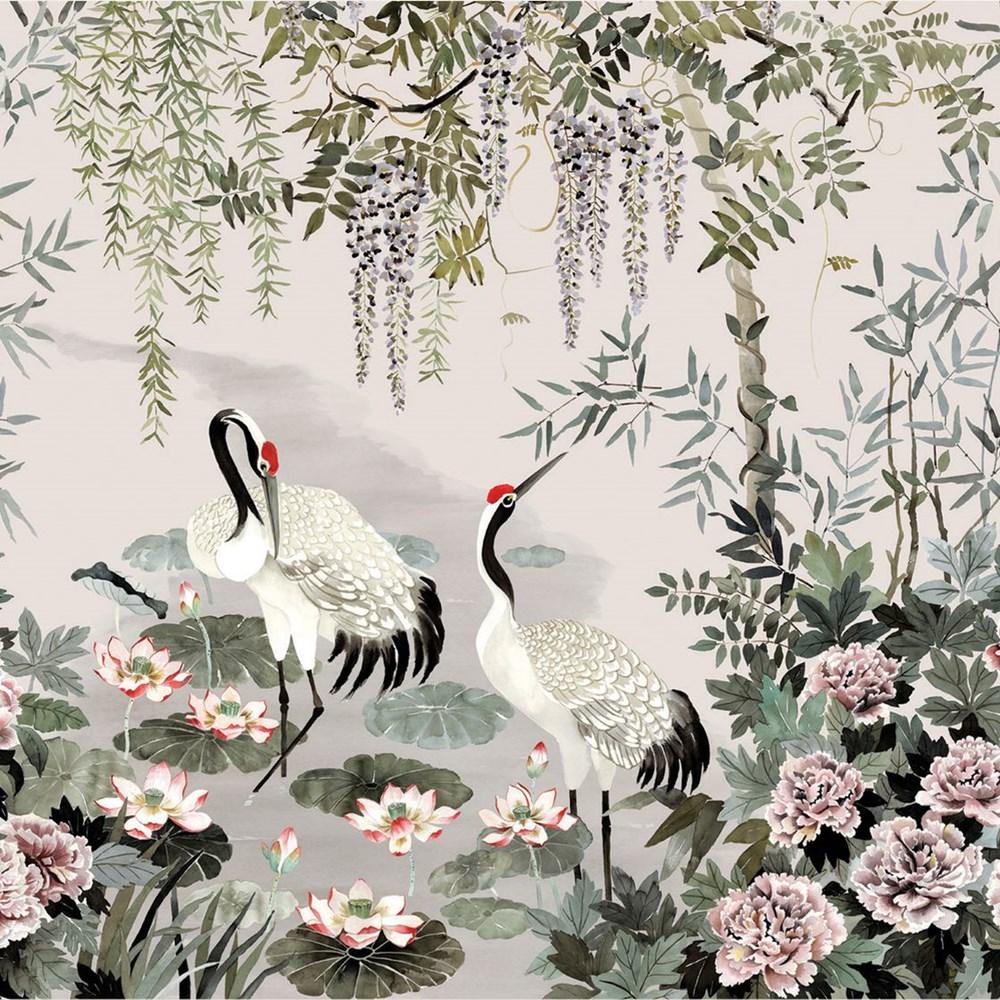 Oasis - Mizu Garden (Fabric Panel) By Mokum || Material World