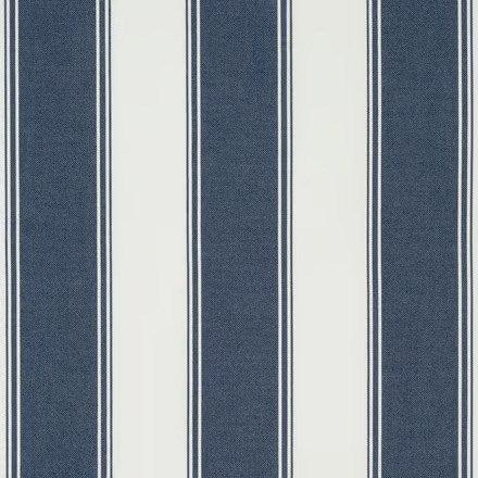 Indigo - Perennial Stripe By James Dunlop Textiles || Material World