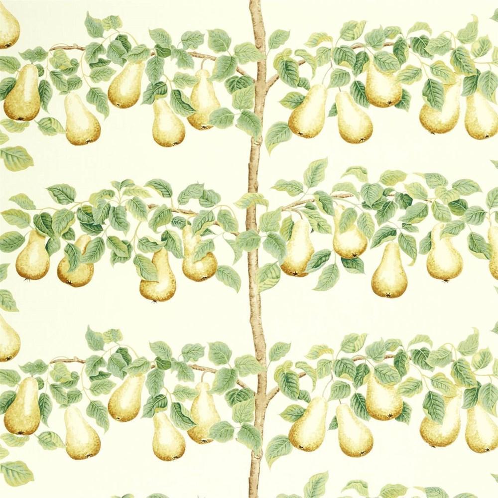 Ochre/Leaf Green - Perry Pears By Sanderson || Material World