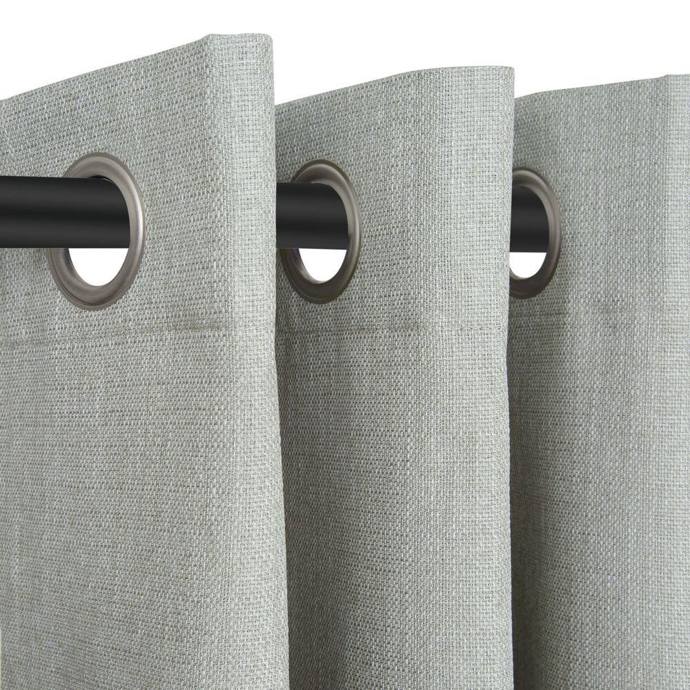 Ash - Porter Ring Top (Eyelet) Blockout Curtain 140X160cm By Nettex || Material World