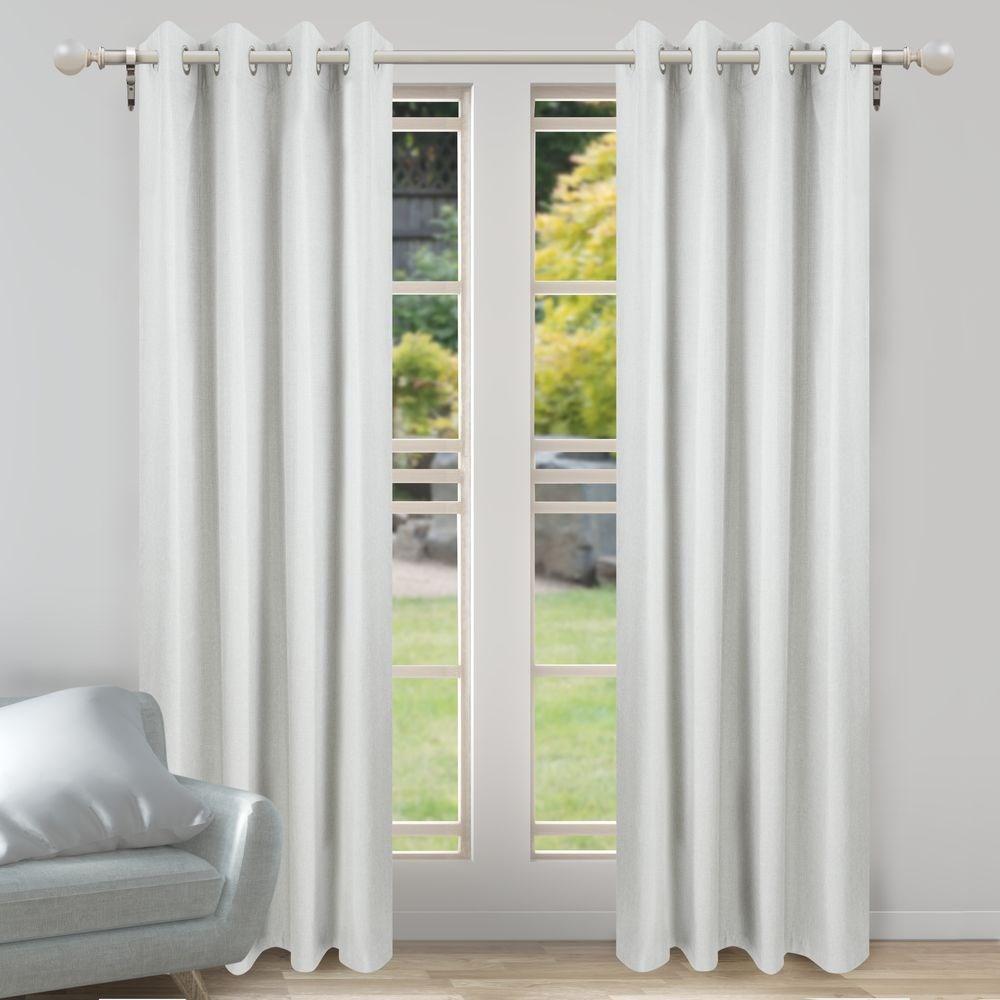  - Porter Ring Top (Eyelet) Blockout Curtain 140X221cm By Nettex || Material World