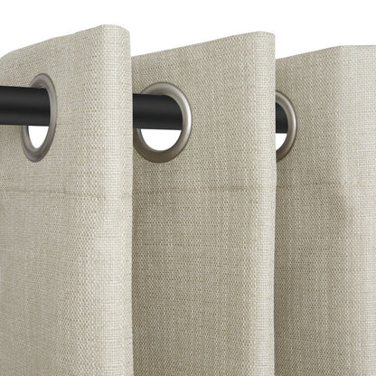 Taupe - Porter Ring Top (Eyelet) Blockout Curtain 140X221cm By Nettex || Material World