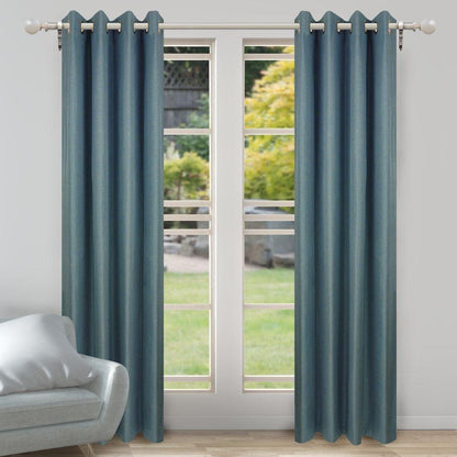  - Porter Ring Top (Eyelet) Blockout Curtain 140X250cm By Nettex || Material World
