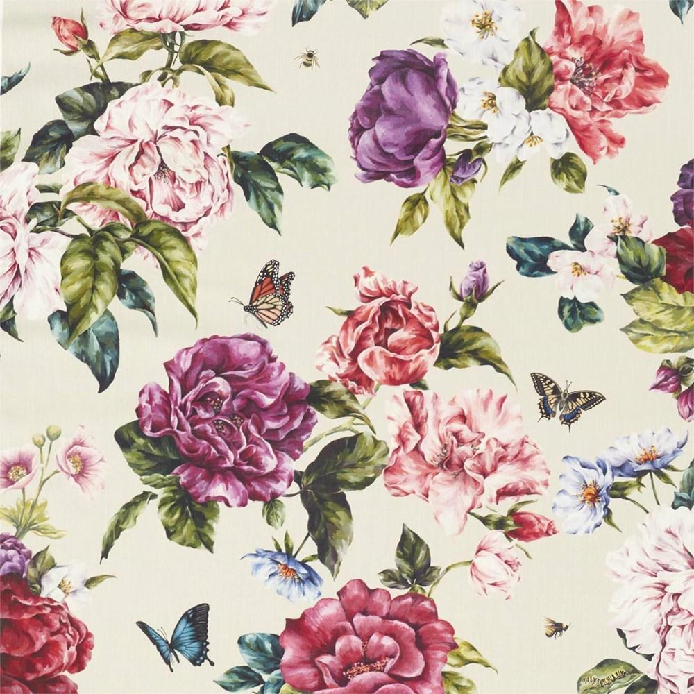 Fuchsia/Rose - Summer Peony Cotton By Sanderson || Material World