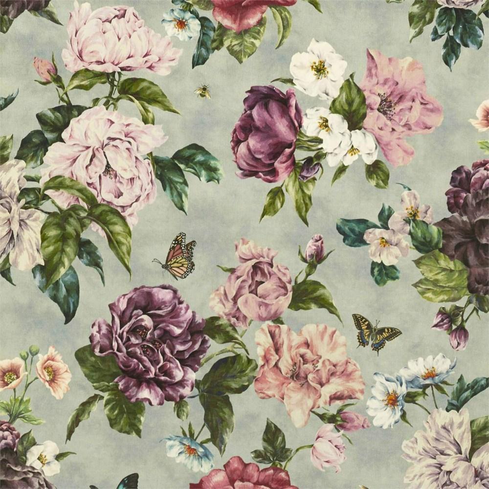 Vineyard/Rose - Summer Peony Velvet By Sanderson || Material World